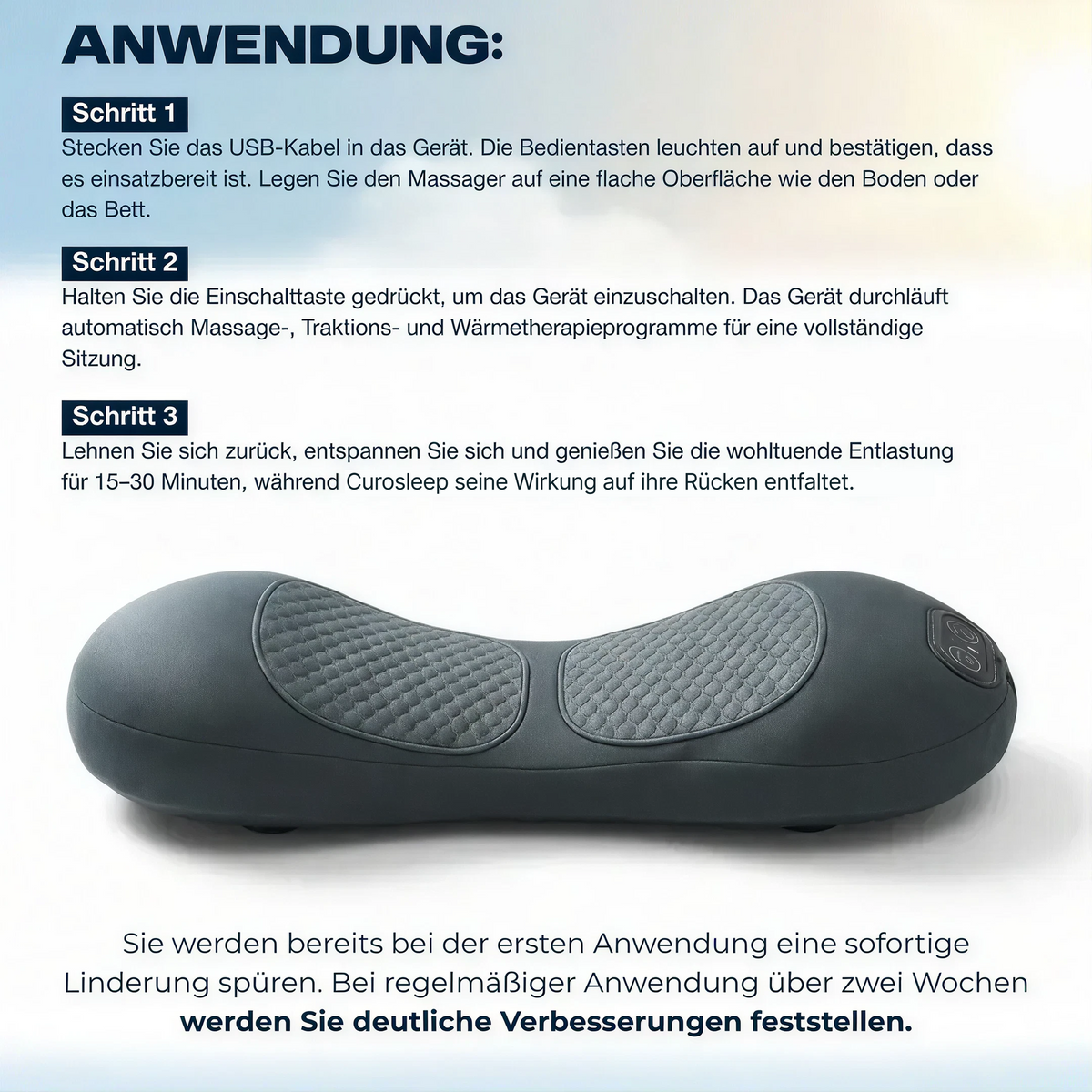 CuroSleep - Spinalkanalstenose - Schmerzen beenden – ohne Operation, von zu Hause aus