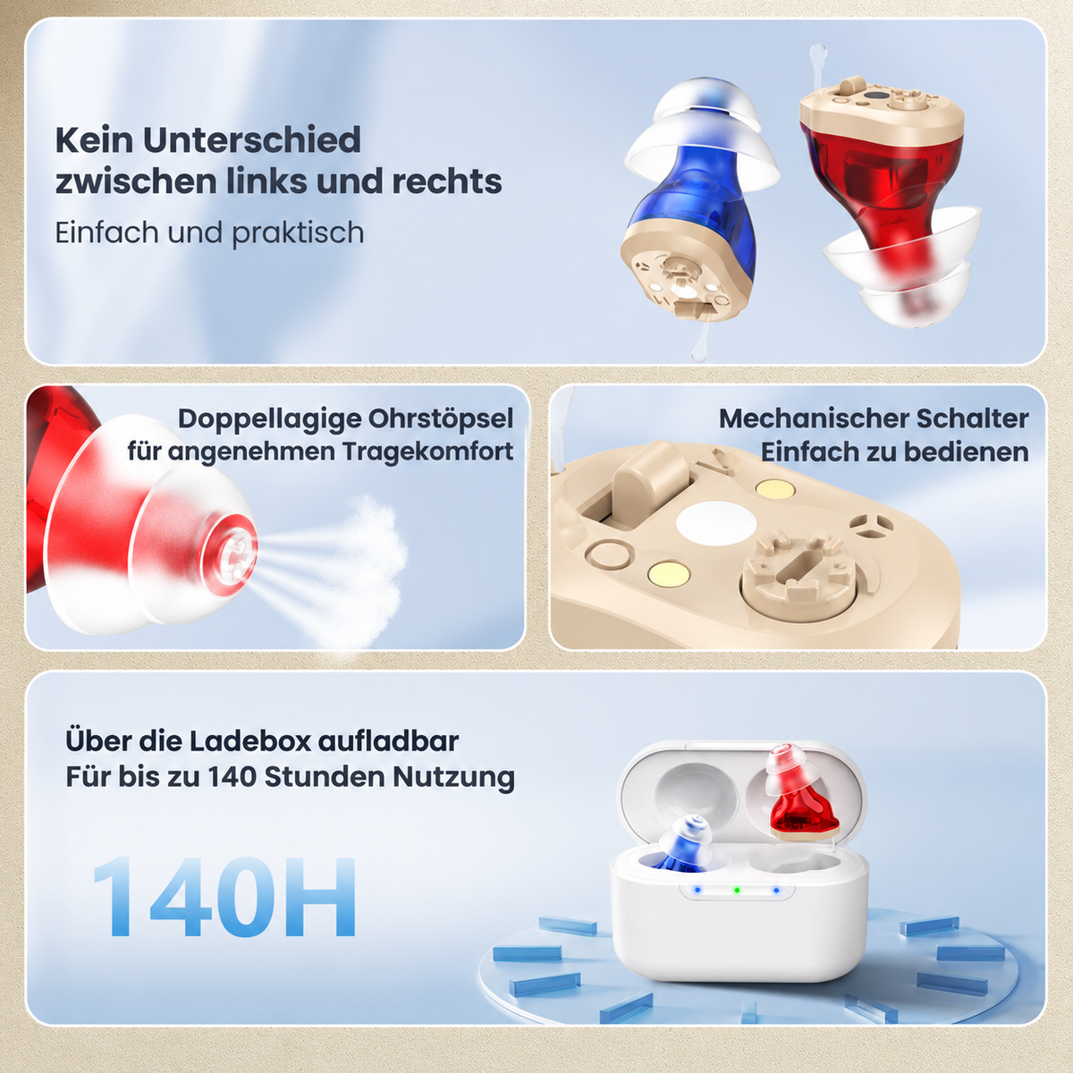 Audivo 3.0 - Hörgerät ohne Rezept | Klares Hören