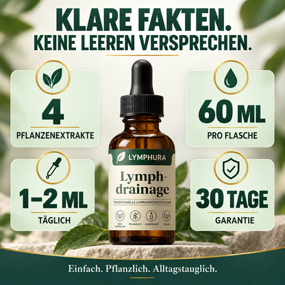 Lymphura Lymph Balance Tropfen – Pflanzlicher Kräuterkomplex (60 ml)