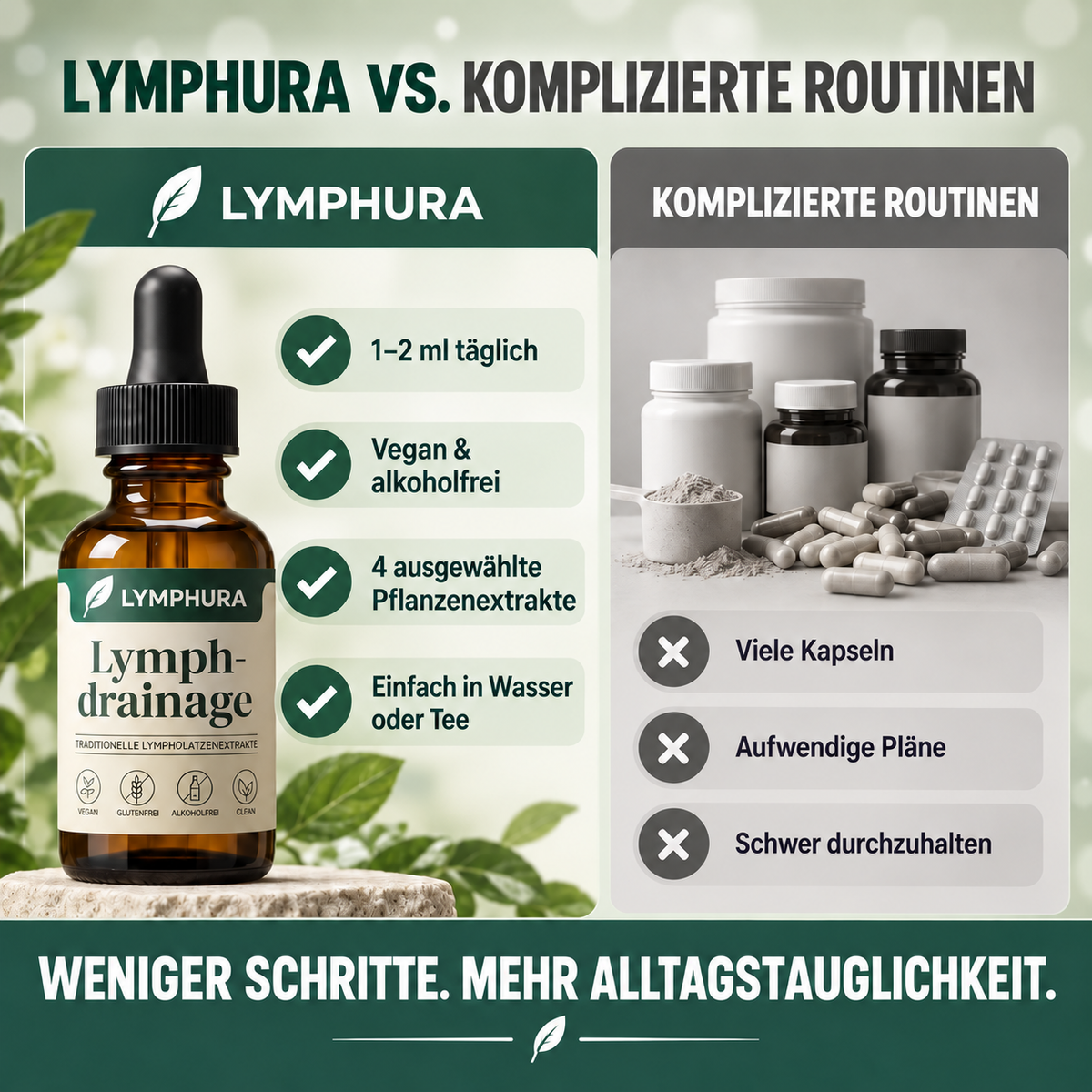 Lymphura Lymph Balance Tropfen – Pflanzlicher Kräuterkomplex (60 ml)